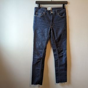 Acne Studios Raw Hem Skinny Jeans | Size 27